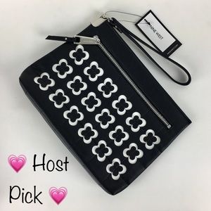 New Nine West Black White Purse Clutch Bag Gift
